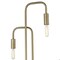 Homeroots 62.56 x 10 x 13.75 in. Perret 2-Light Aged Brass Floor Lamp 397931 - alternate 5